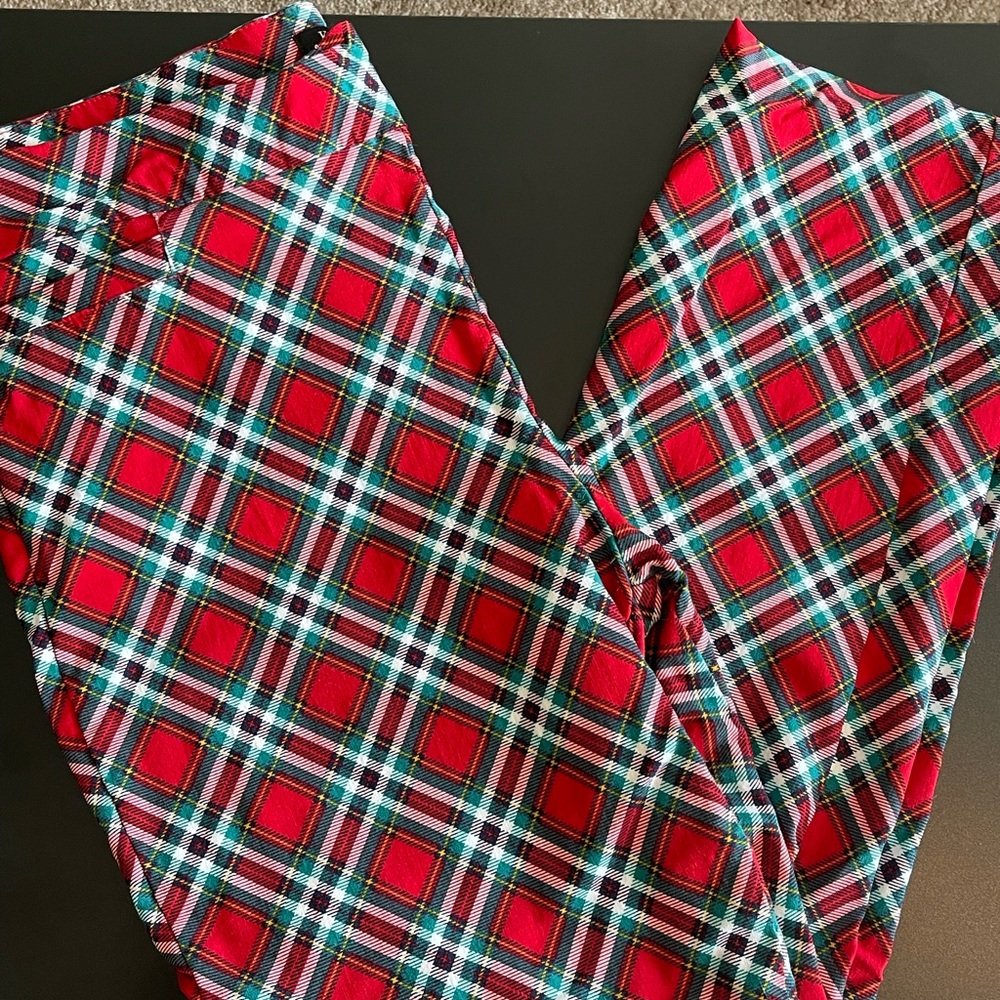 Plaid leggings